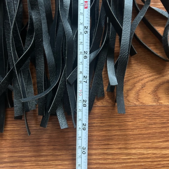 Black Fringe Skirt - Picture 5 of 6